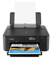 Canon PIXMA TS702a front view showing compact design and output tray benefit