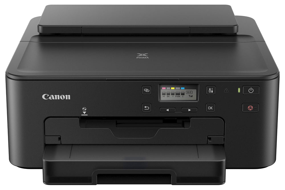 Canon PIXMA TS702a top control panel highlighting easy navigation and quick setup