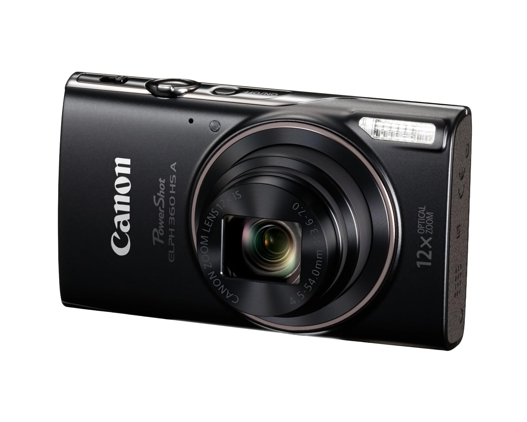 Canon PowerShot ELPH 360 HS Wi-Fi and NFC icons showing fast sharing capability