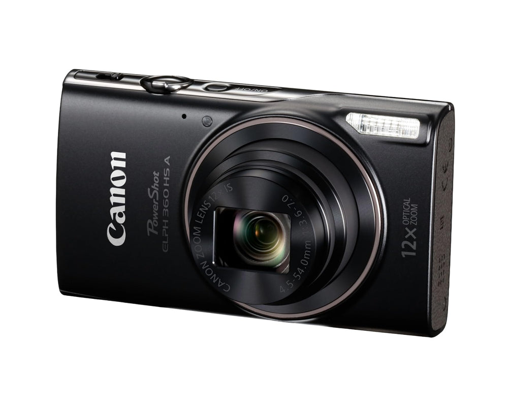 Canon PowerShot ELPH 360 HS Wi-Fi and NFC icons showing fast sharing capability