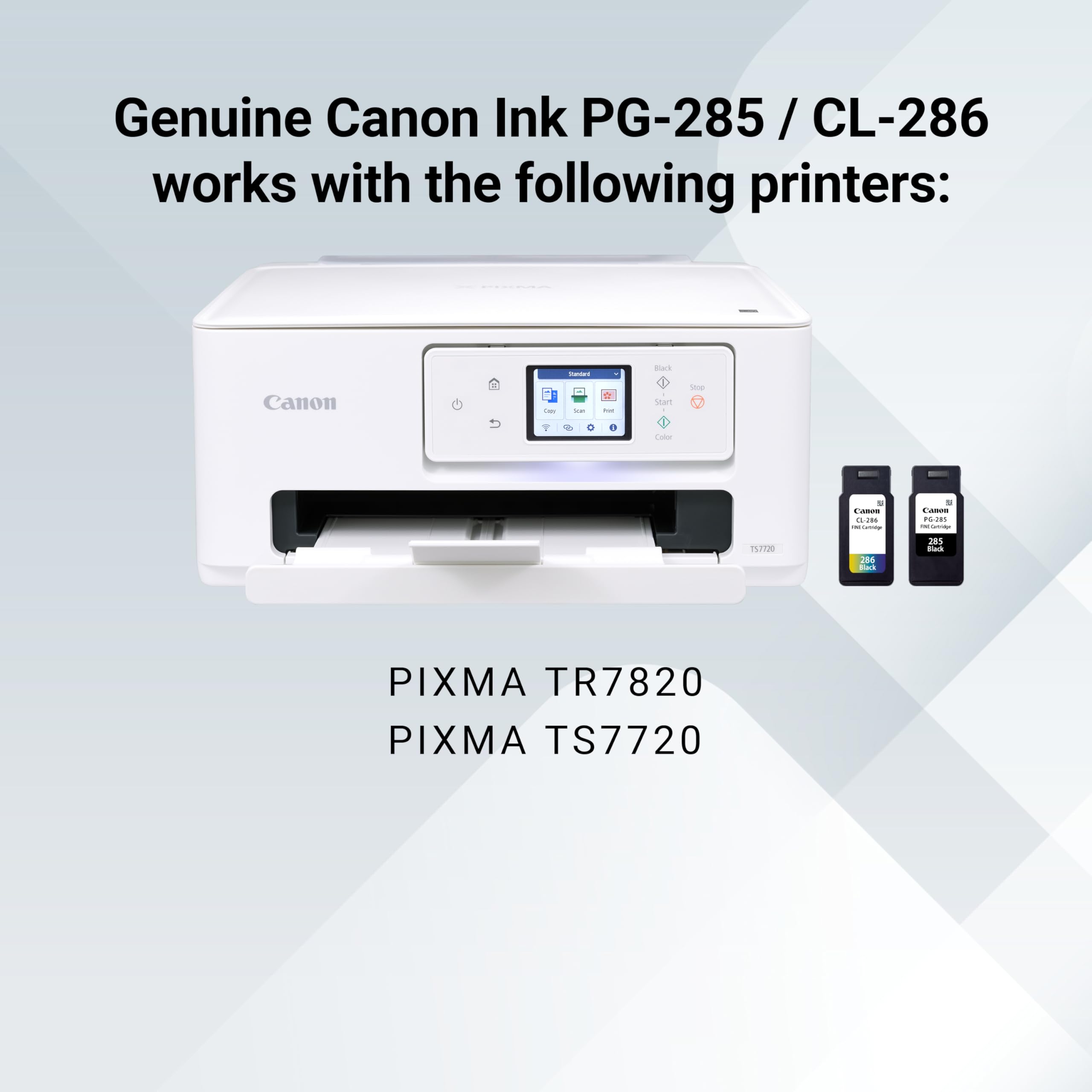 Canon CL-286 tri-color cartridge producing color droplet for accurate photo tones