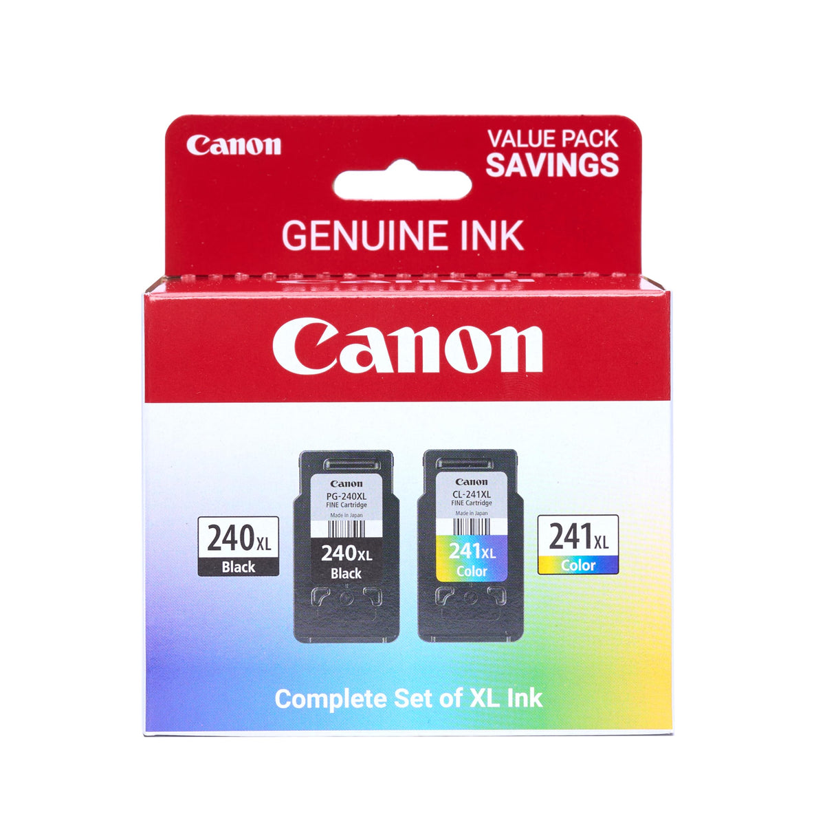 Canon value pack front packaging showing product and compatibility benefits