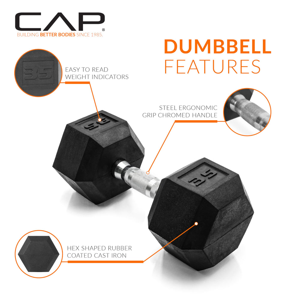 CAP rubber head detail showing recycled rubber surface benefit: floor protection