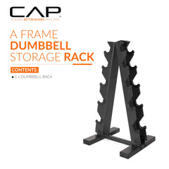 CAP A-Frame rack side profile highlighting angled tiers and space-saving design