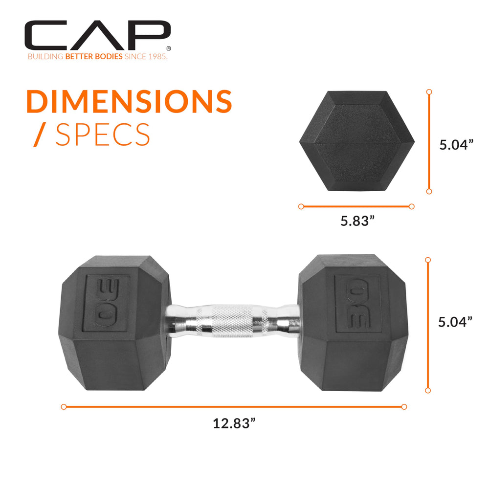 CAP dumbbell in use performing goblet squat demonstrating stable handling