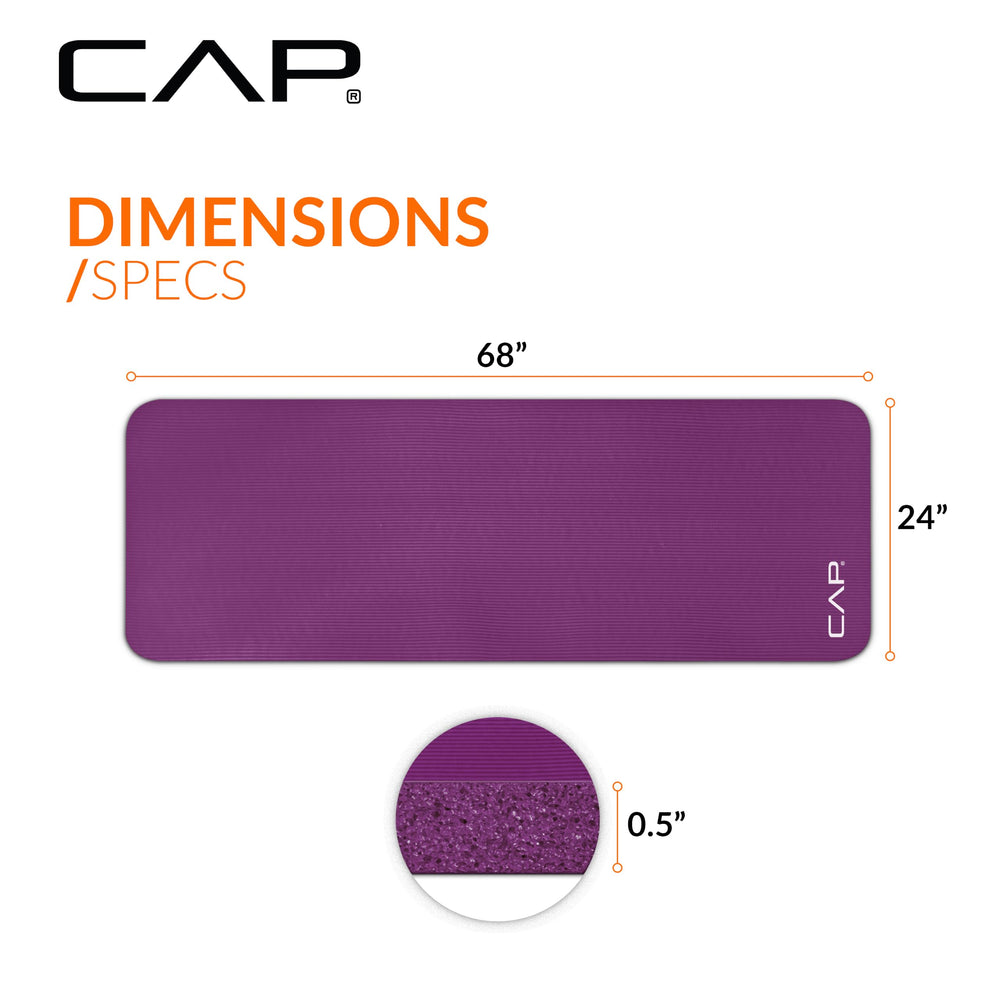 CAP mat in use with practitioner demonstrating comfortable yoga pose
