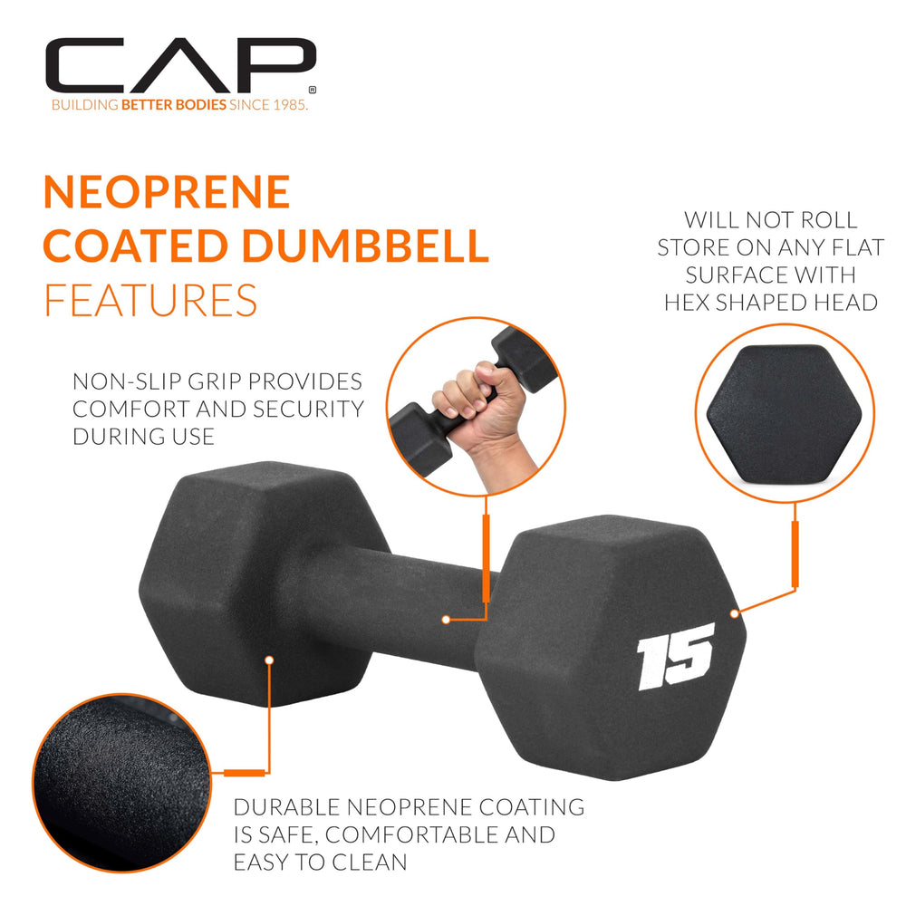 CAP neoprene texture close-up demonstrating cushioned, non-slip grip for comfort