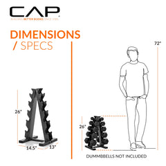 CAP rubber insert close-up protecting dumbbells and reducing noise