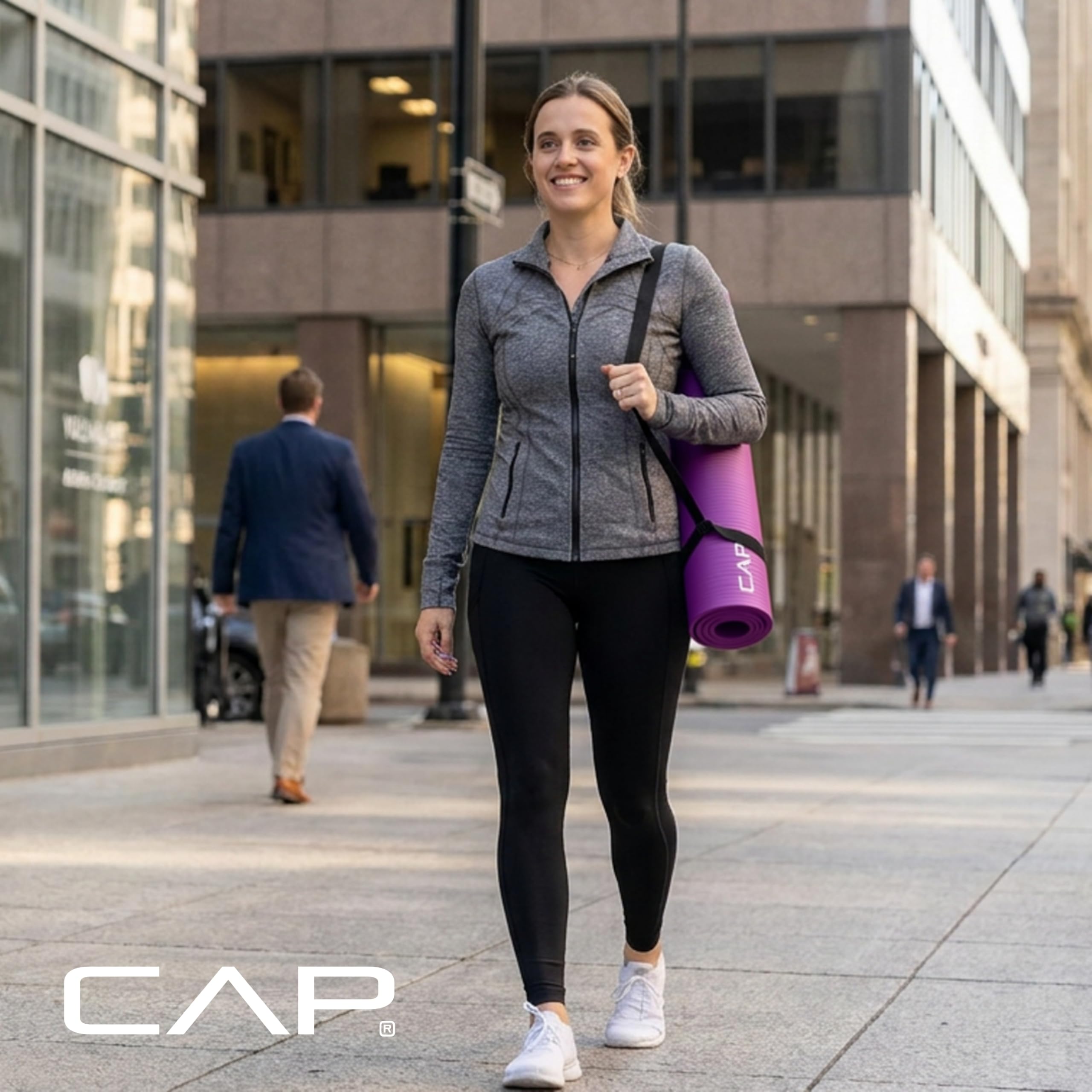 CAP scale against person illustrating full 68 by 24 inch coverage