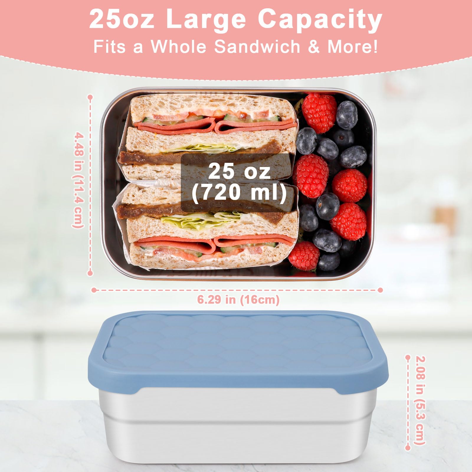 Caperci containers on picnic blanket with food, emphasizing outdoor dining benefit