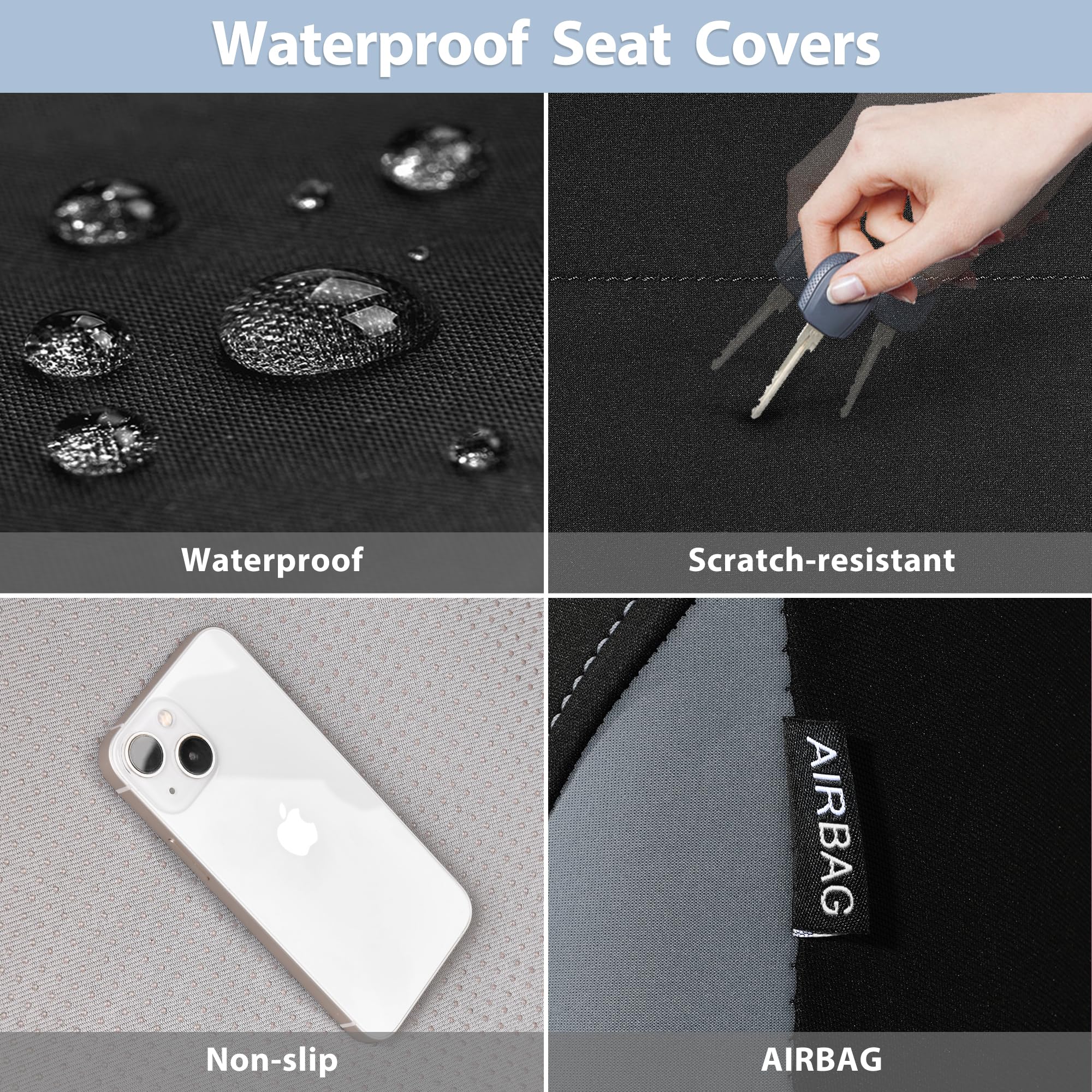 CAR PASS seat cover installed in SUV lifestyle scene protecting upholstery on trips