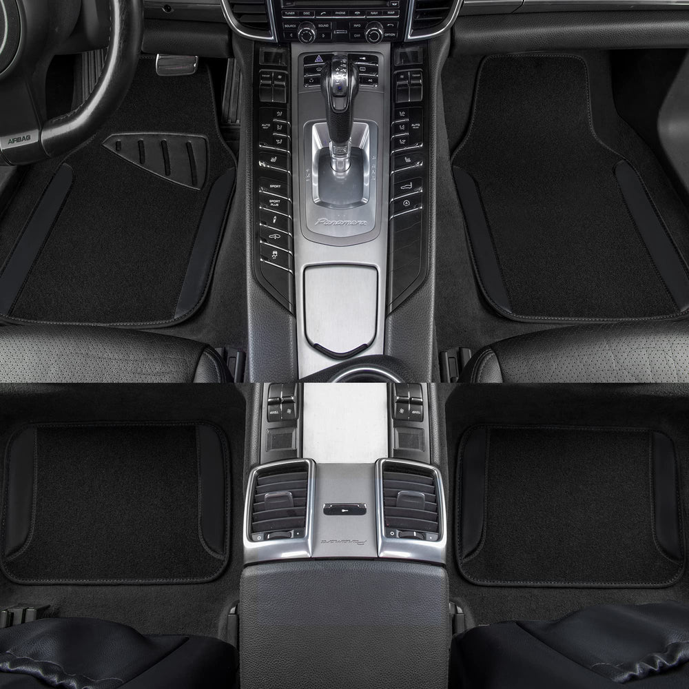 CAR PASS nibbed backing detail illustrating anti-slip stability benefit