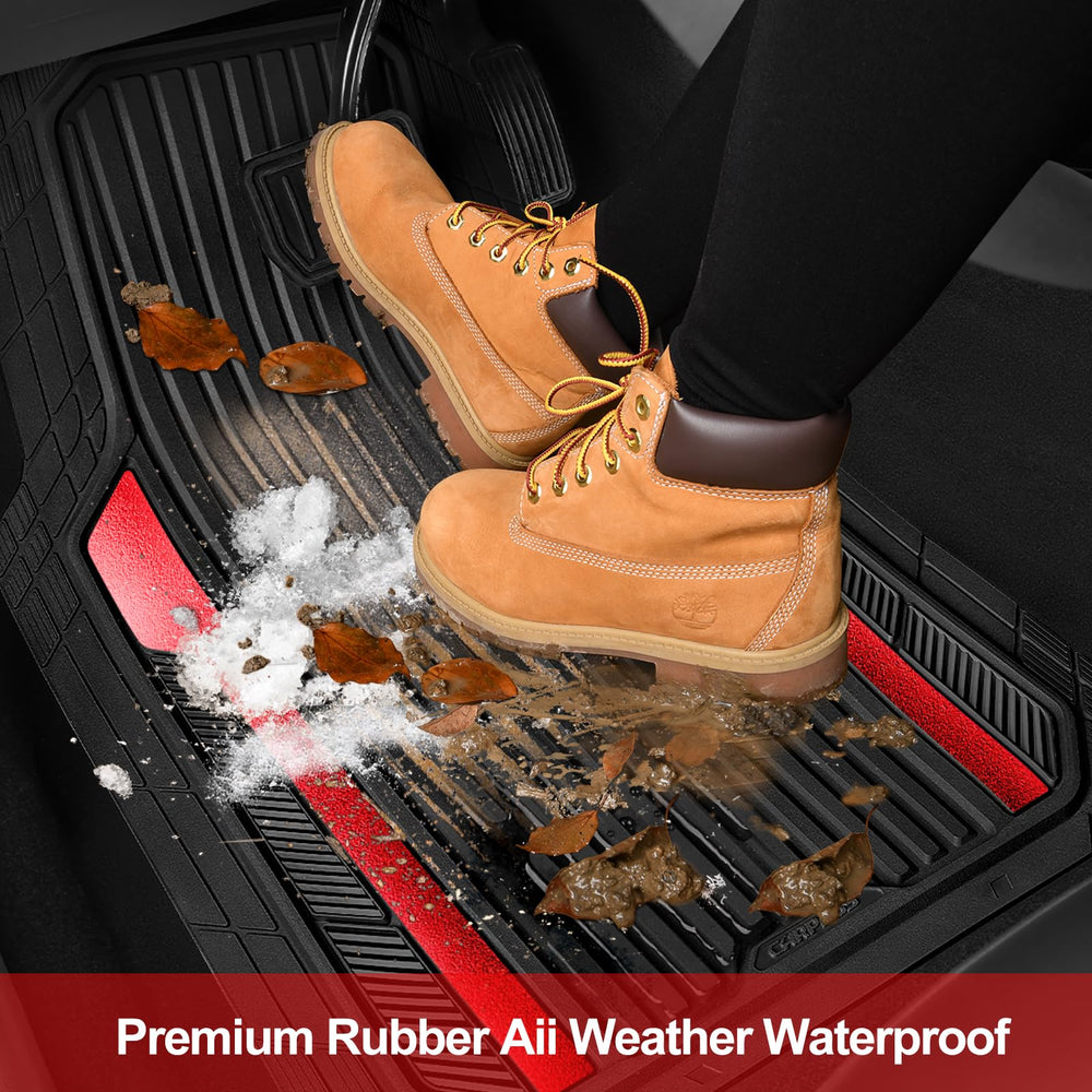 CAR PASS mat edge profile showing durable thickness and raised lip
