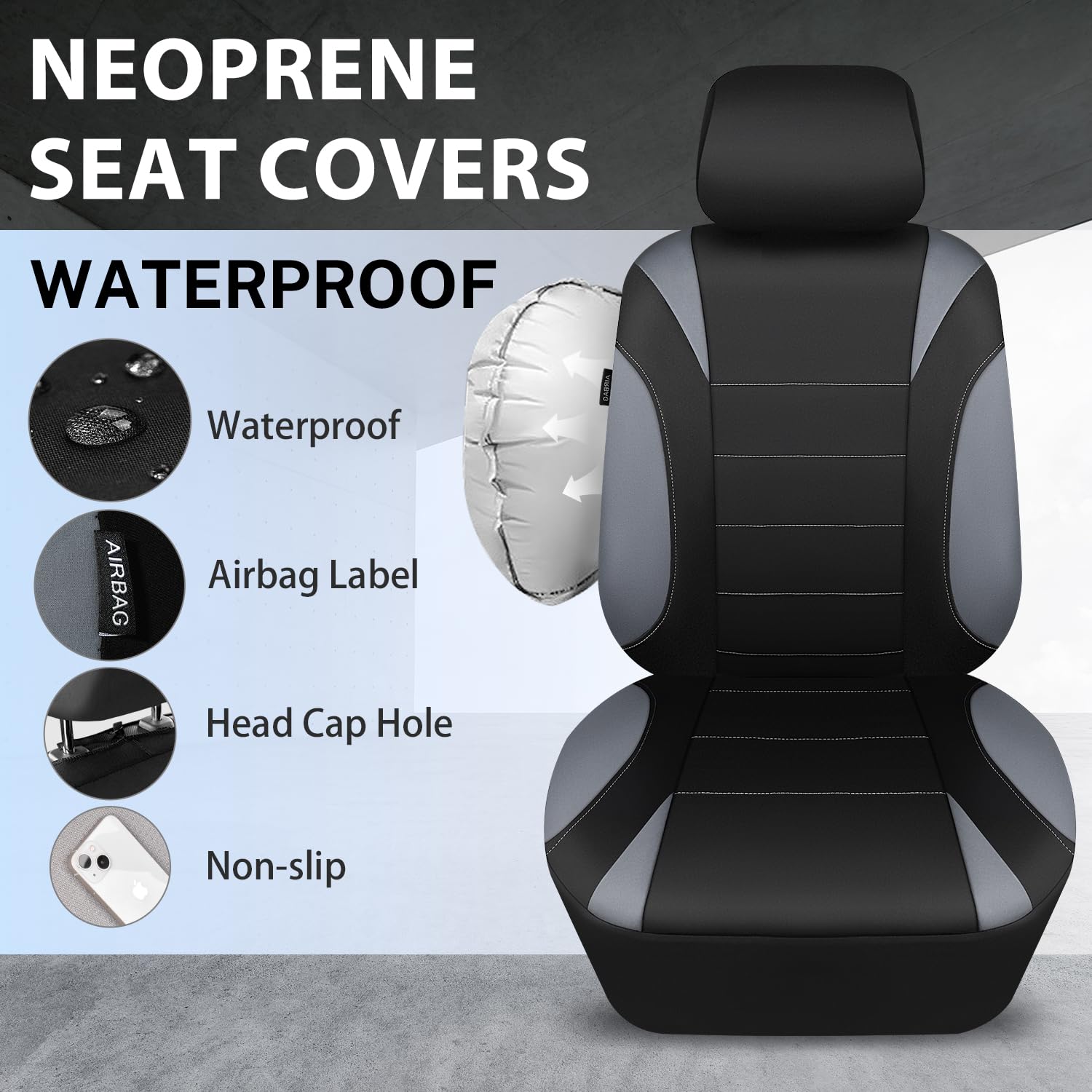 CAR PASS waterproof neoprene surface close-up repelling liquid for cleaner seats