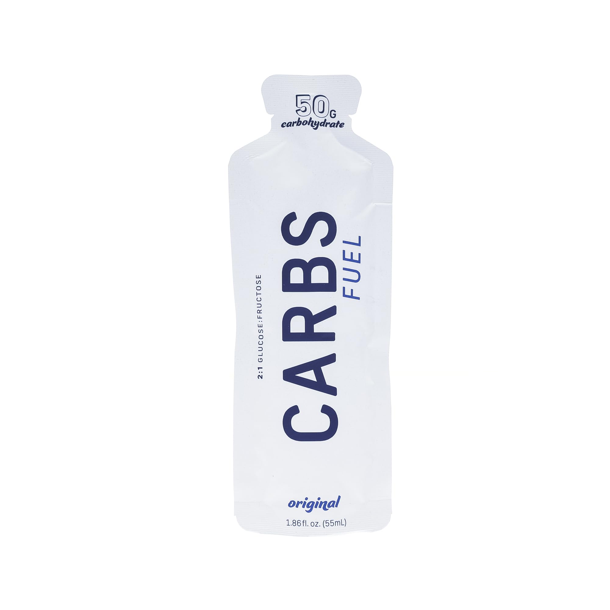 Carbs Fuel single pouch close-up highlighting simple packaging and quick access benefits