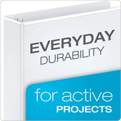 Cardinal close-up of ClearVue customizable cover for easy labeling and presentation
