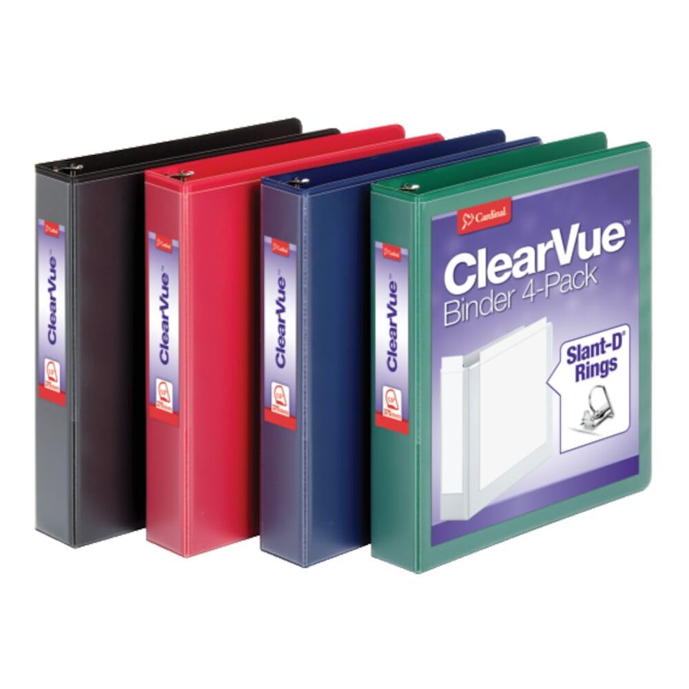 Cardinal front cover assorted colors showing professional look and easy color-coding