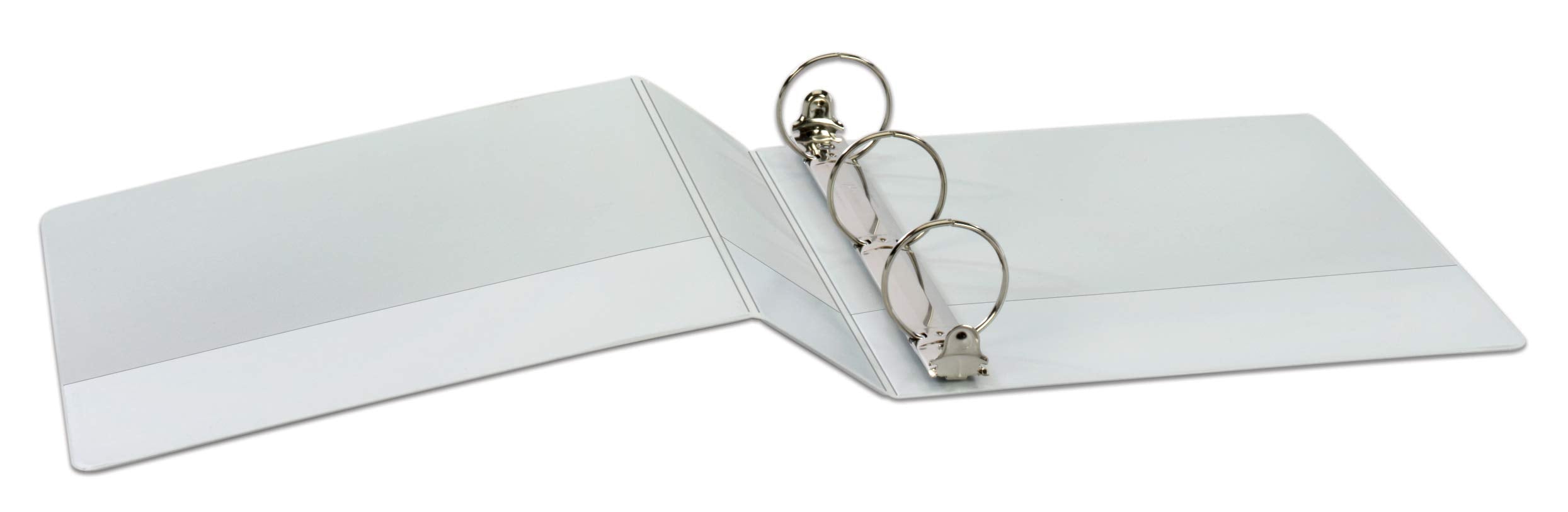 Cardinal filled binder beside a ruler to show 475-sheet capacity and size