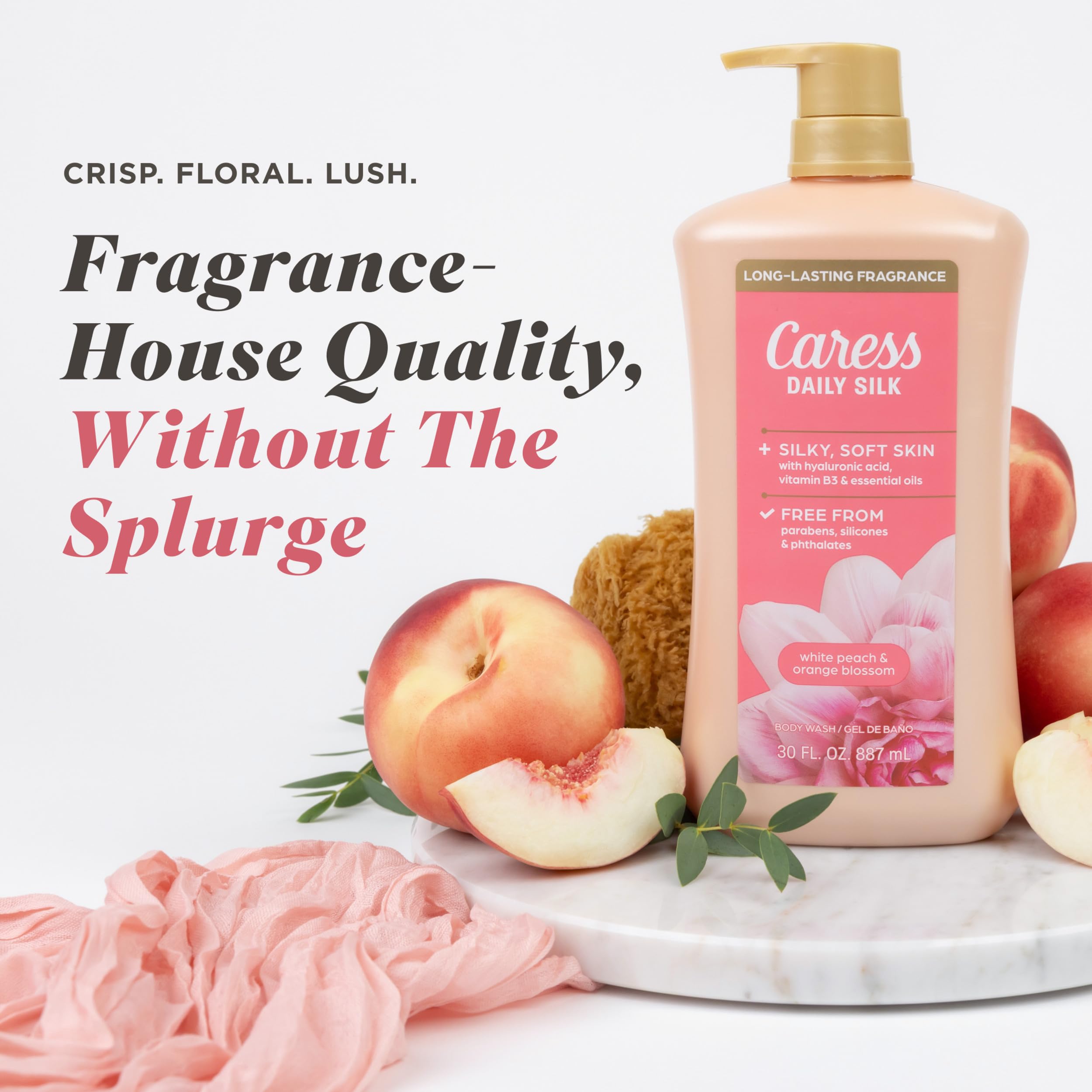 Thick creamy lather from Caress delivering luxurious softening benefit