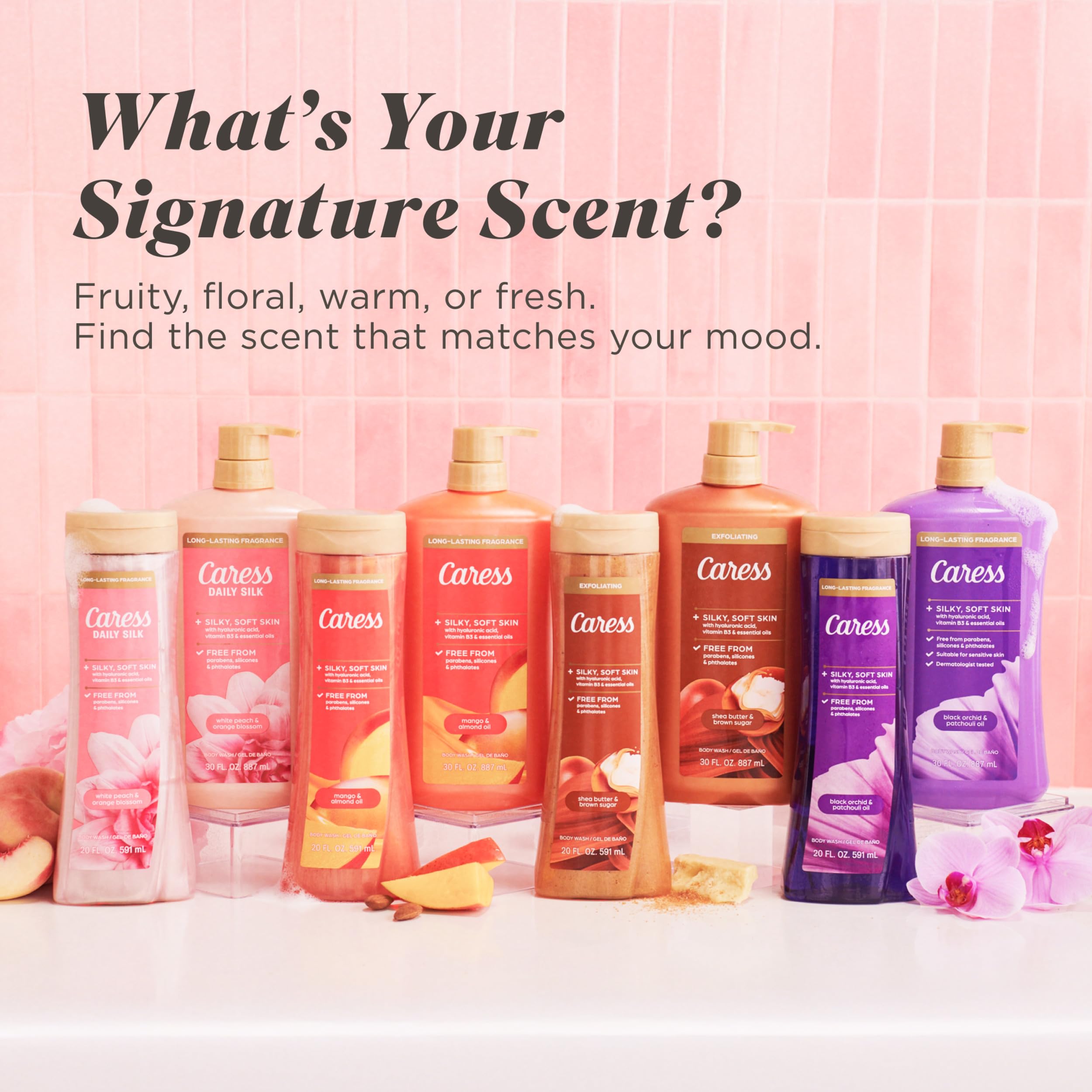 Foamy Caress lather on forearm demonstrating softening and smoothing benefit