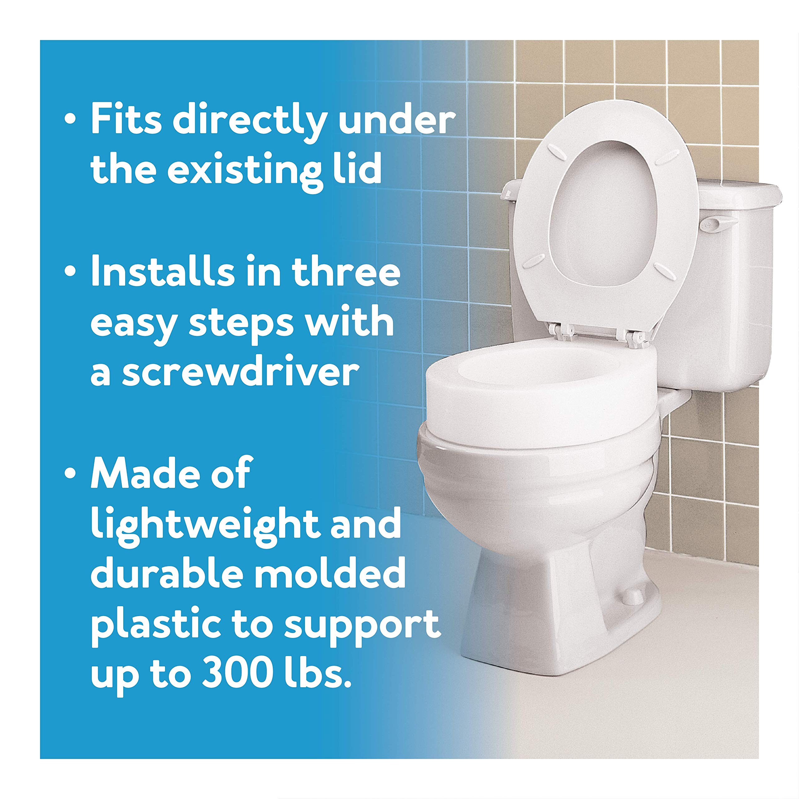 Carex top-down on elongated bowl showing seat footprint compatibility