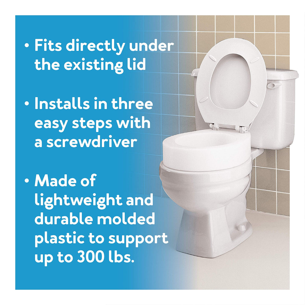 Carex top-down on elongated bowl showing seat footprint compatibility