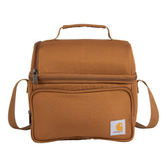 Carhartt front view lunch box showing durable exterior and compact profile