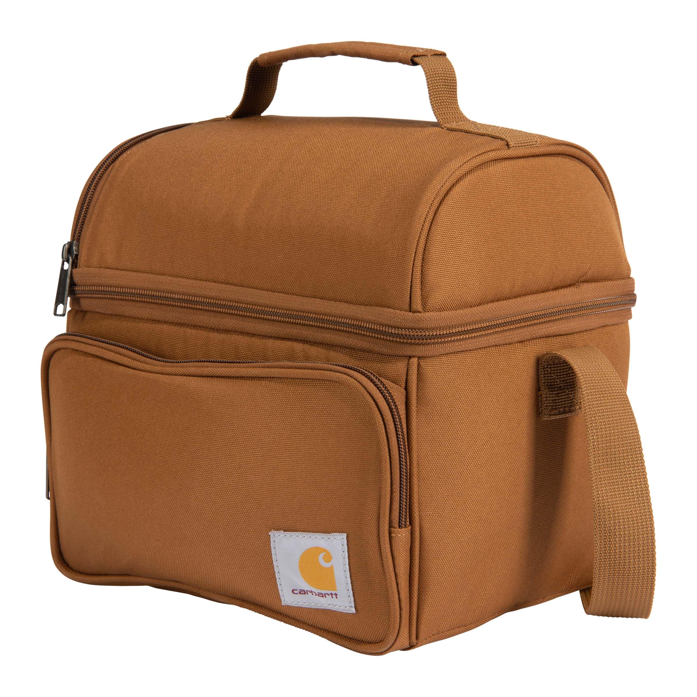 Carhartt interior dual compartments open with organized meal storage benefit