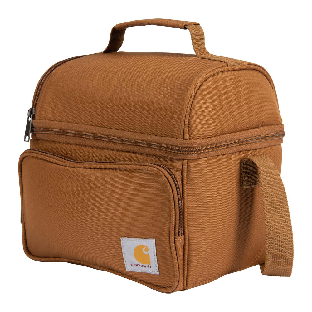 Carhartt interior dual compartments open with organized meal storage benefit