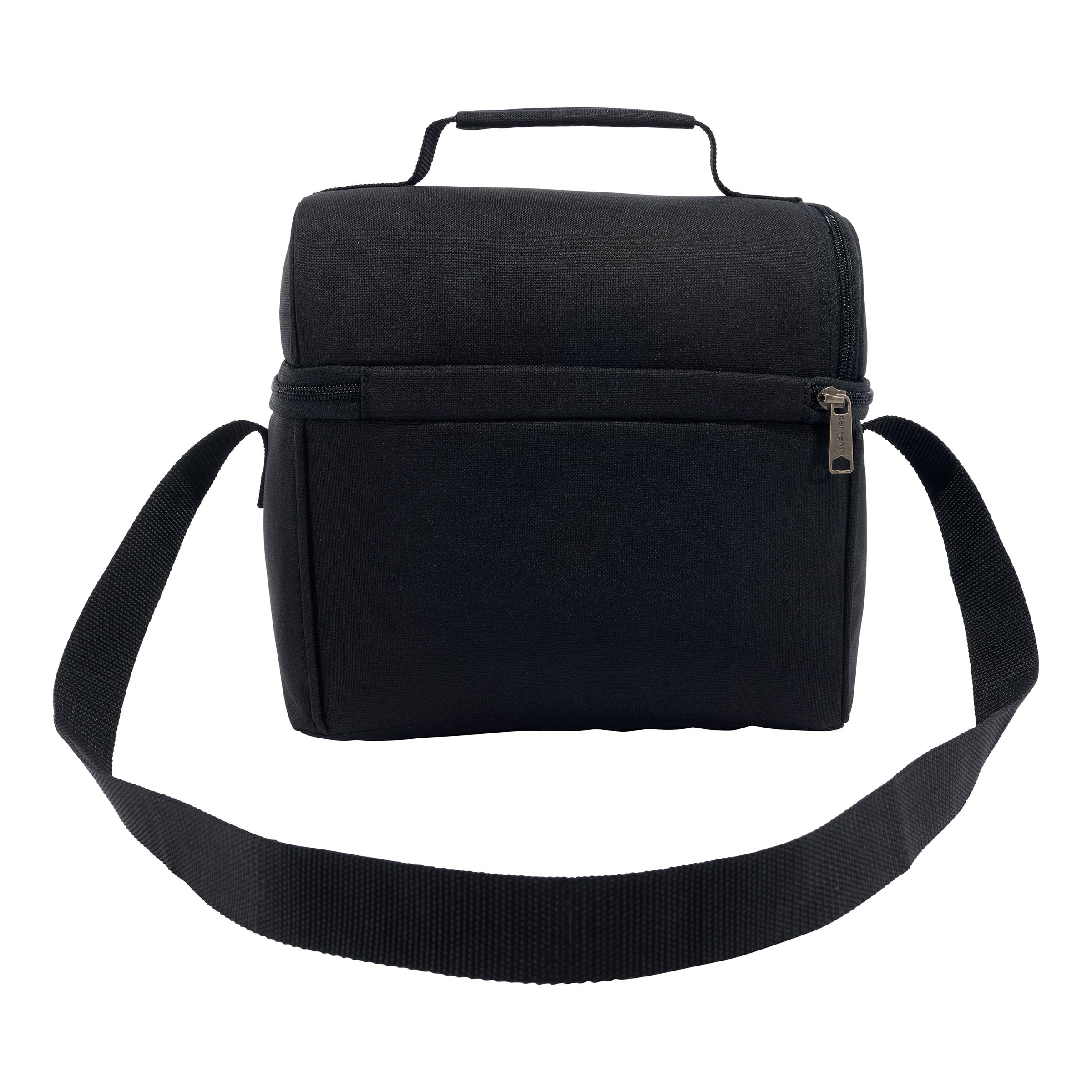 Carhartt open bag showing dual compartments and organized storage