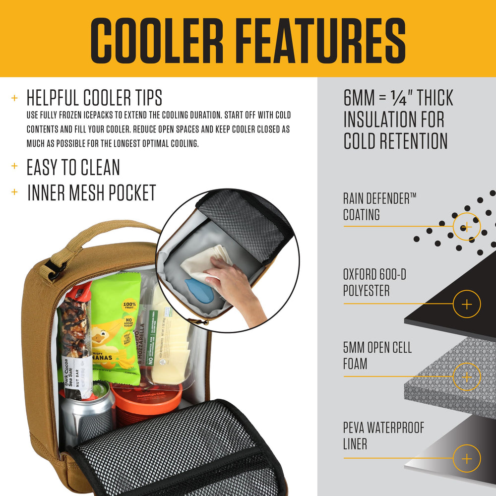 Carhartt Seabrook wide open top access for fast packing and retrieval benefit