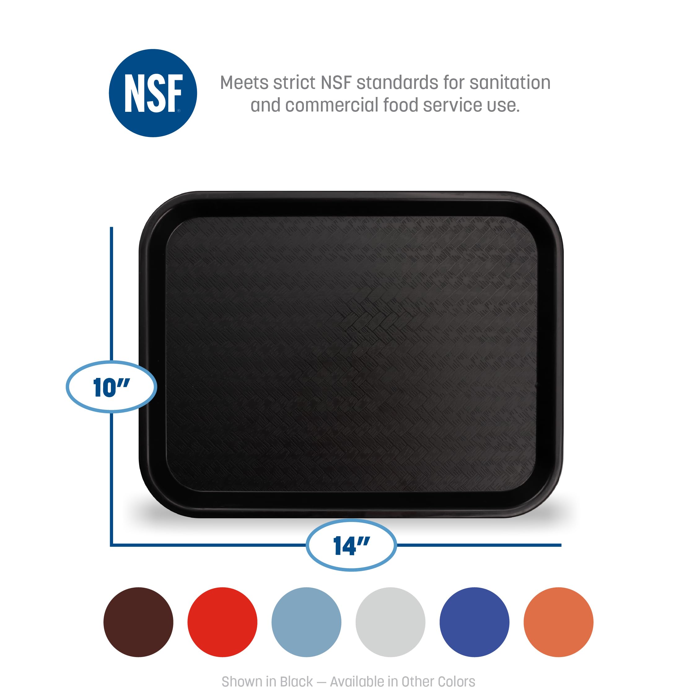 Carlisle label close-up with NSF and BPA-free marking for safety reassurance