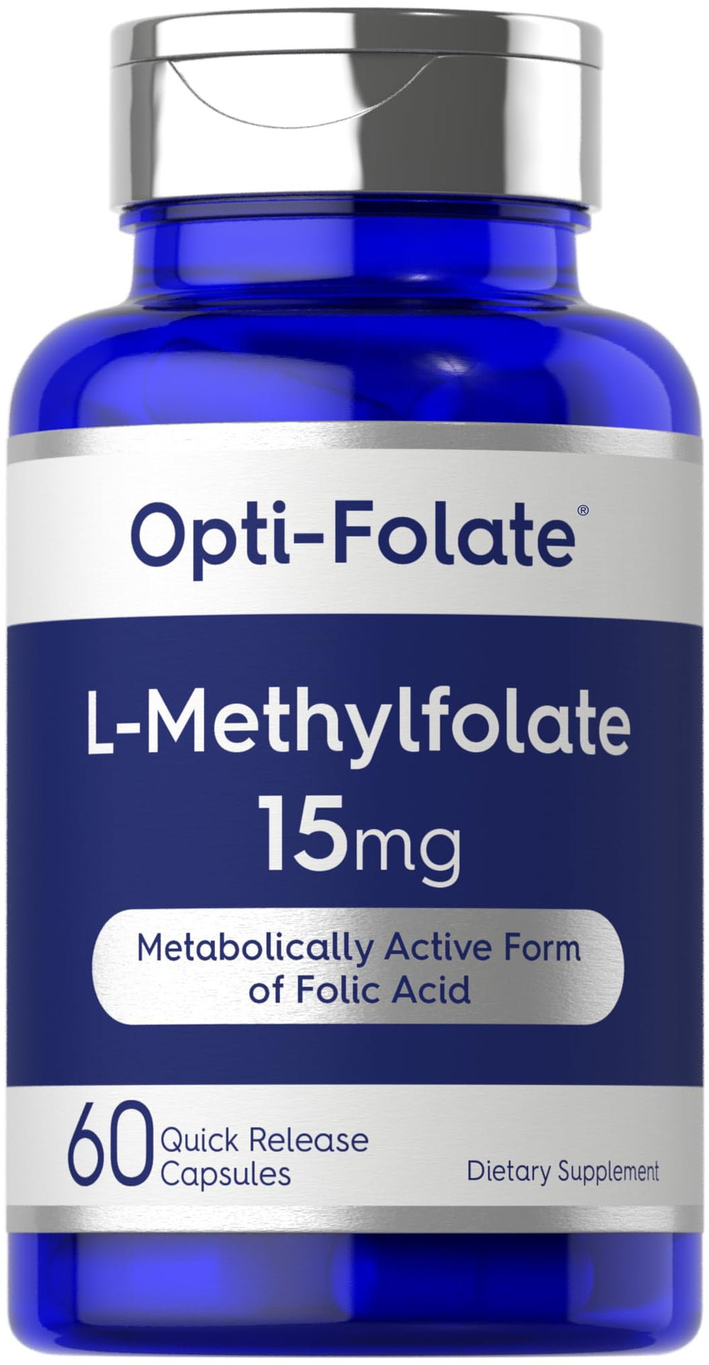 Carlyle bottle front view showing label and 60 capsules for clear identification and benefit