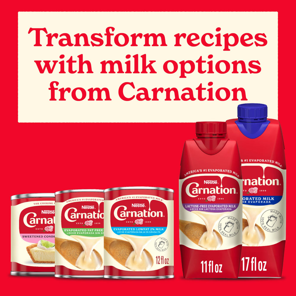 Carnation 8-pack pantry display demonstrating long-lasting pantry convenience