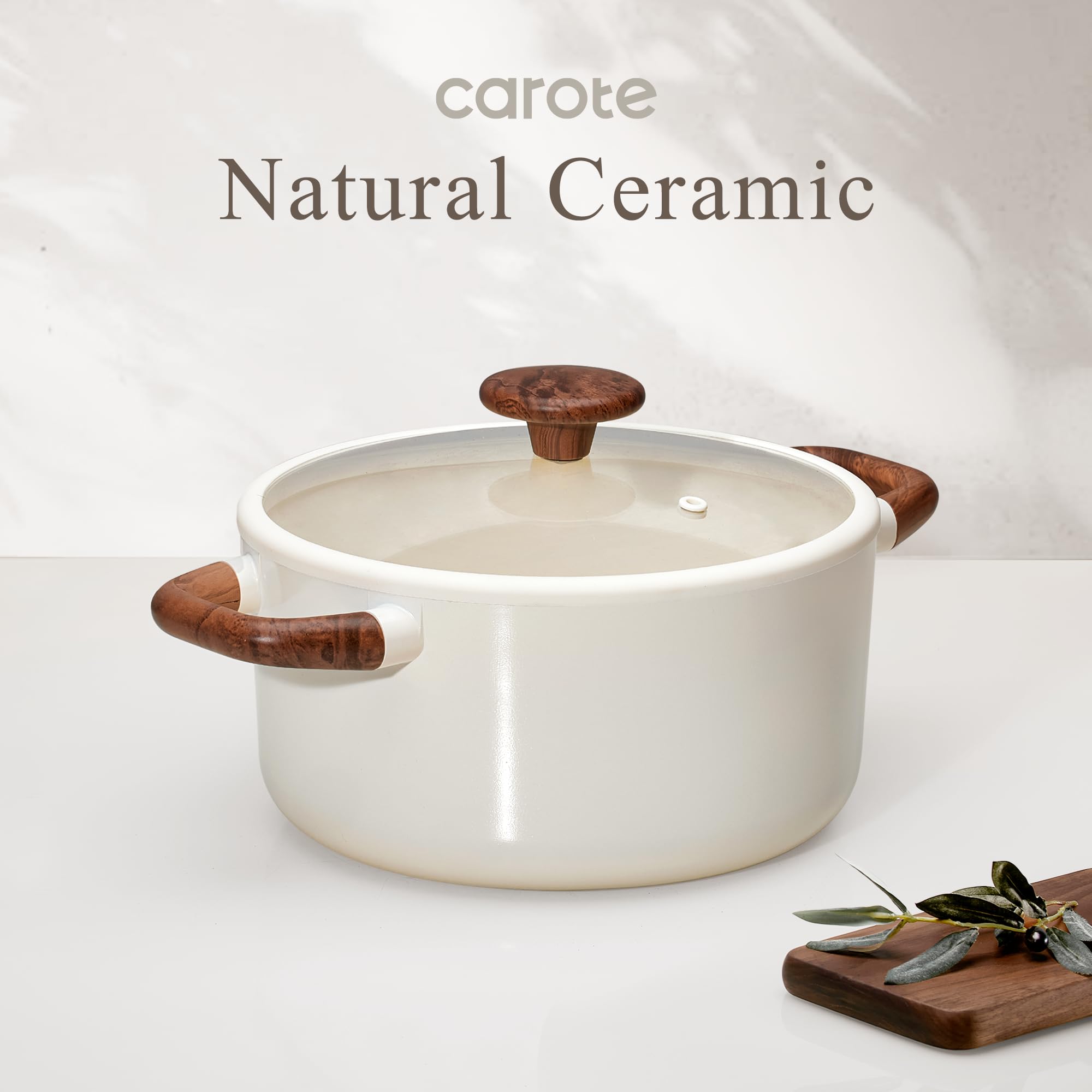 CAROTE underside and label showing reinforced base for even heat and durability