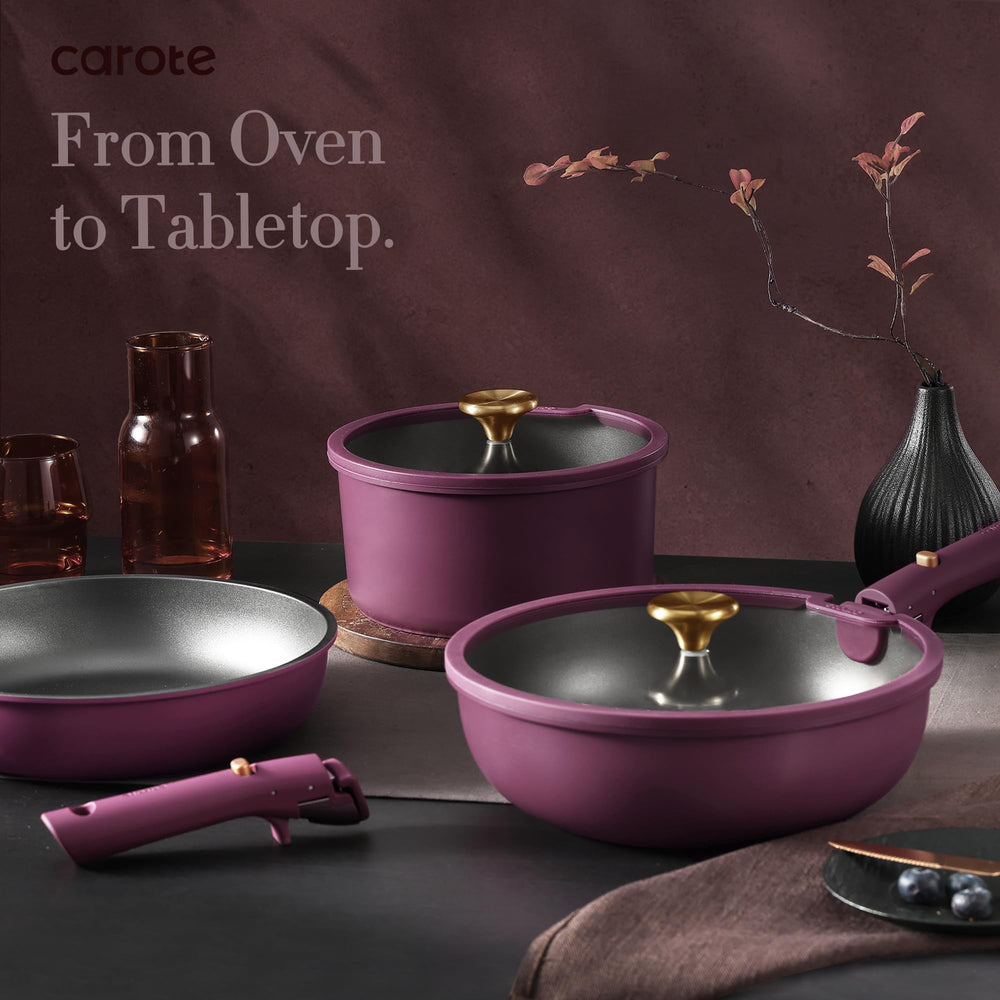 CAROTE served dish from set on a kitchen table showing practical serving and presentation