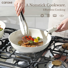CAROTE nonstick interior close-up reducing food residue for easy cleaning