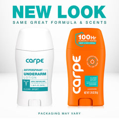 Carpe back label close-up listing ingredients and usage details