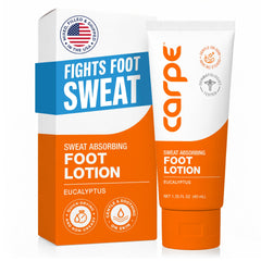Carpe front packaging showing eucalyptus scent and quick-dry benefit