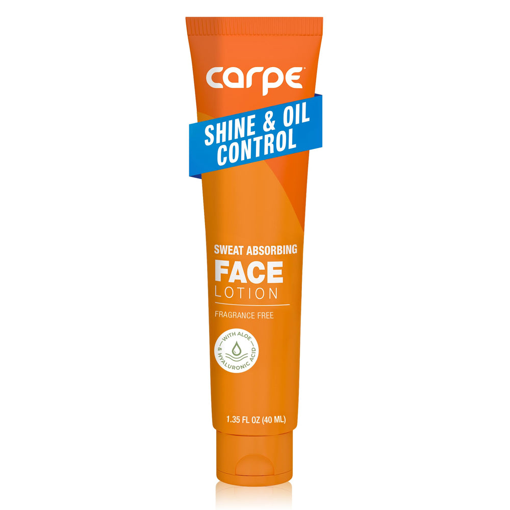Carpe front packaging showing lotion and matte finish benefits