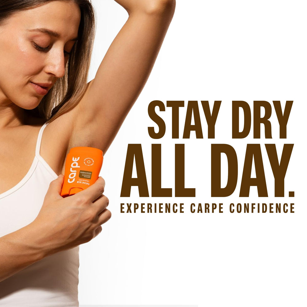 Carpe lifestyle image at gym showing long-lasting protection benefit