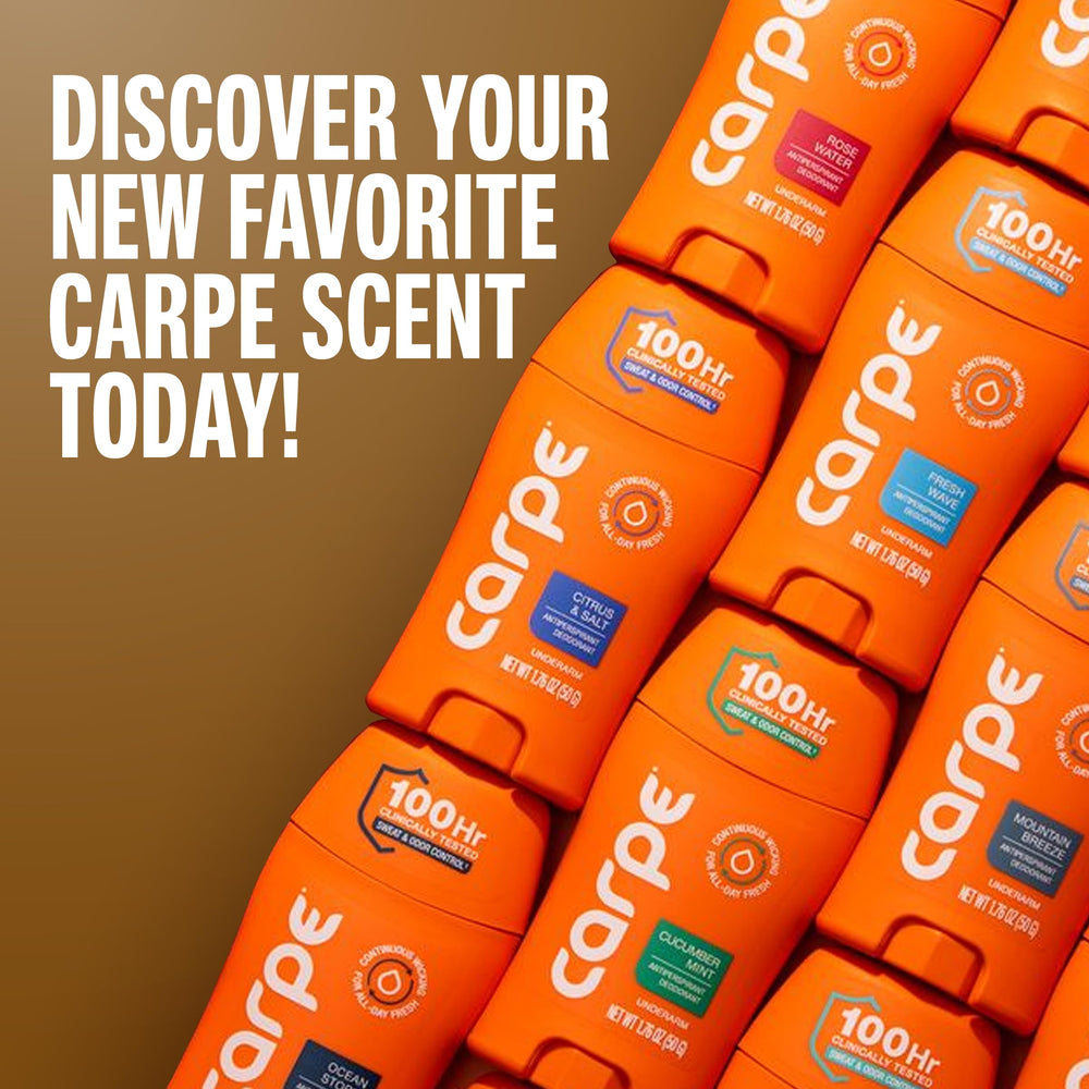 Carpe packed in travel pouch showing portability and convenience benefit