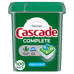 Cascade front packaging showing 100-count and product benefit