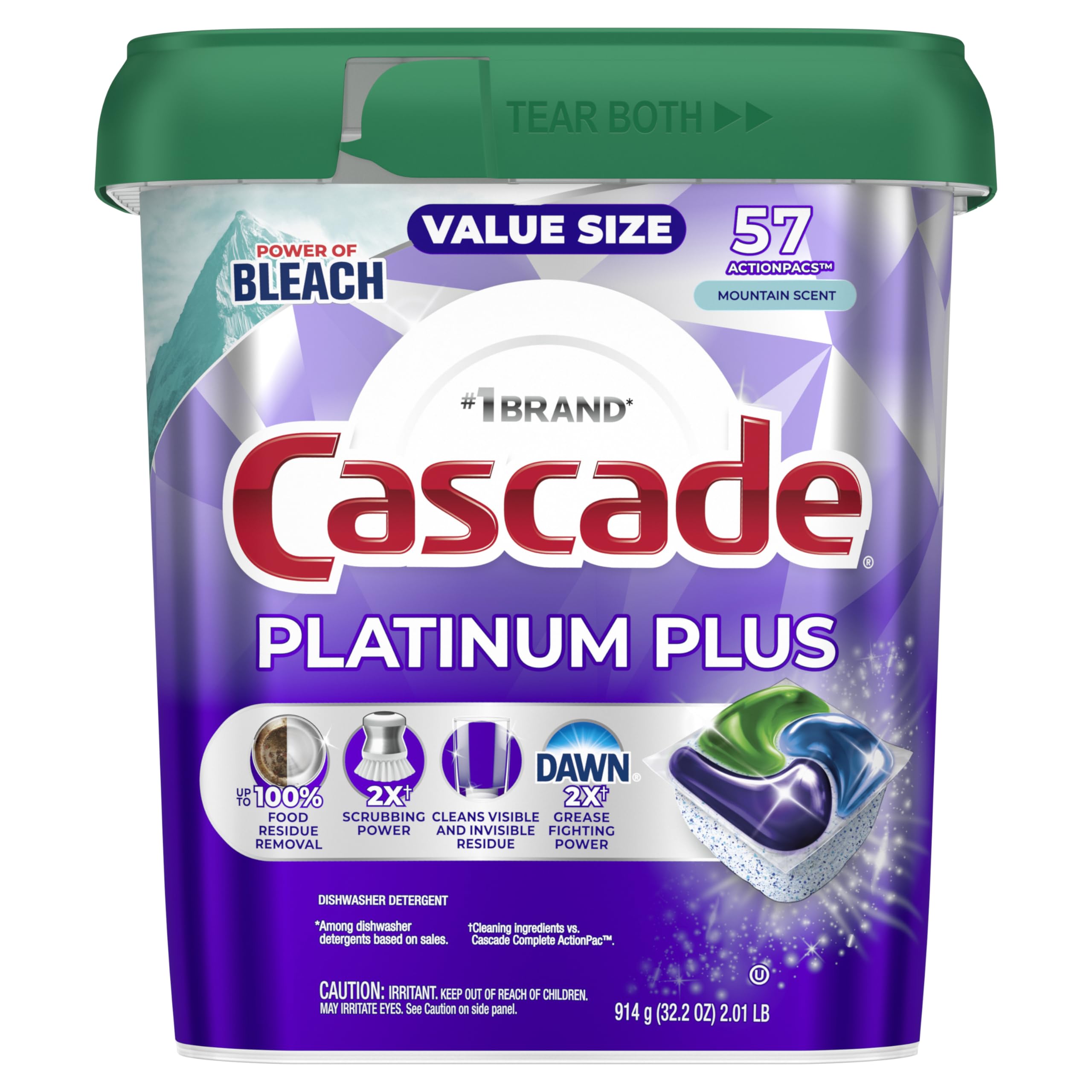 Lifestyle image evoking mountain scent and fresh-smelling dishes with Cascade