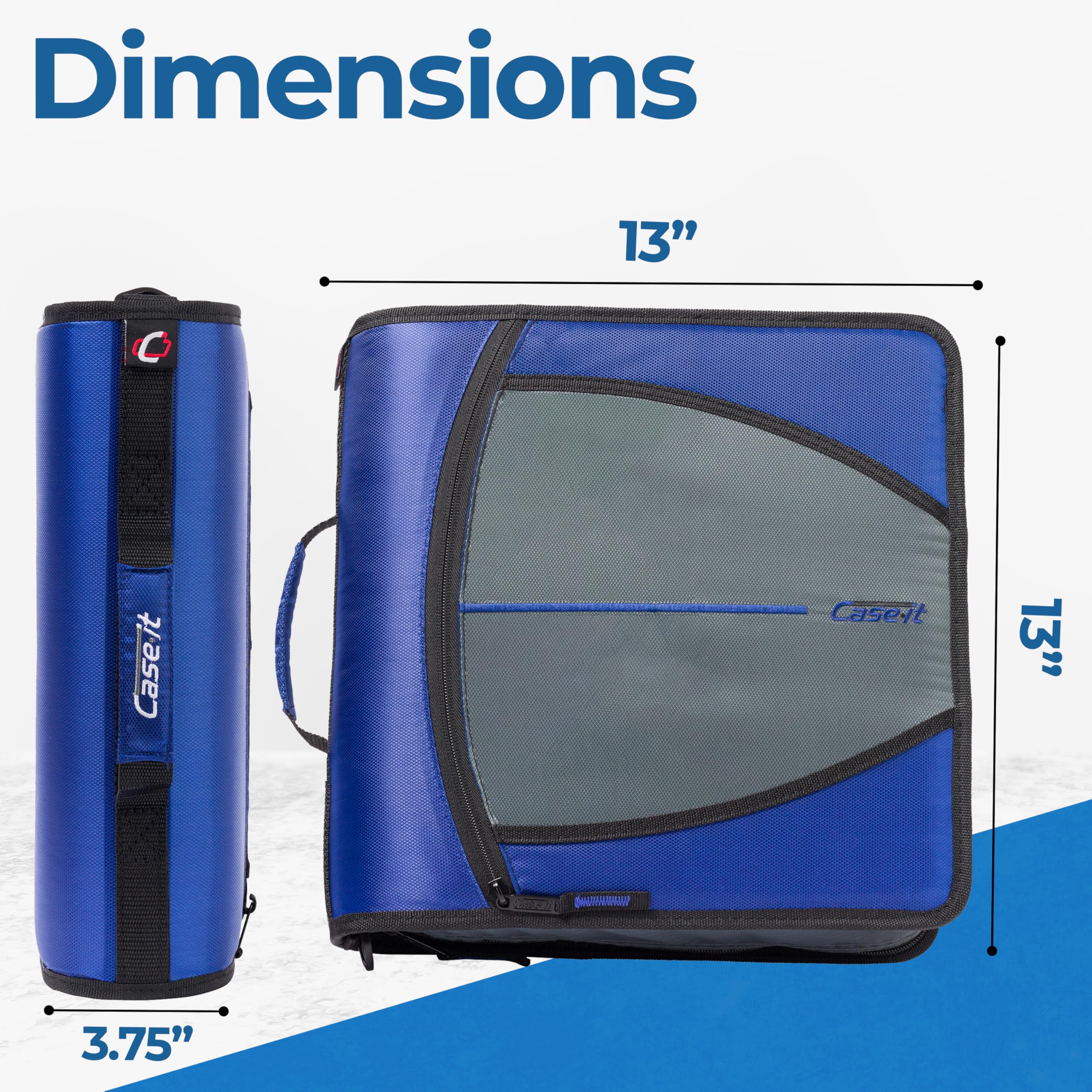 Case-it adjustable shoulder strap and handle for comfortable carrying benefit