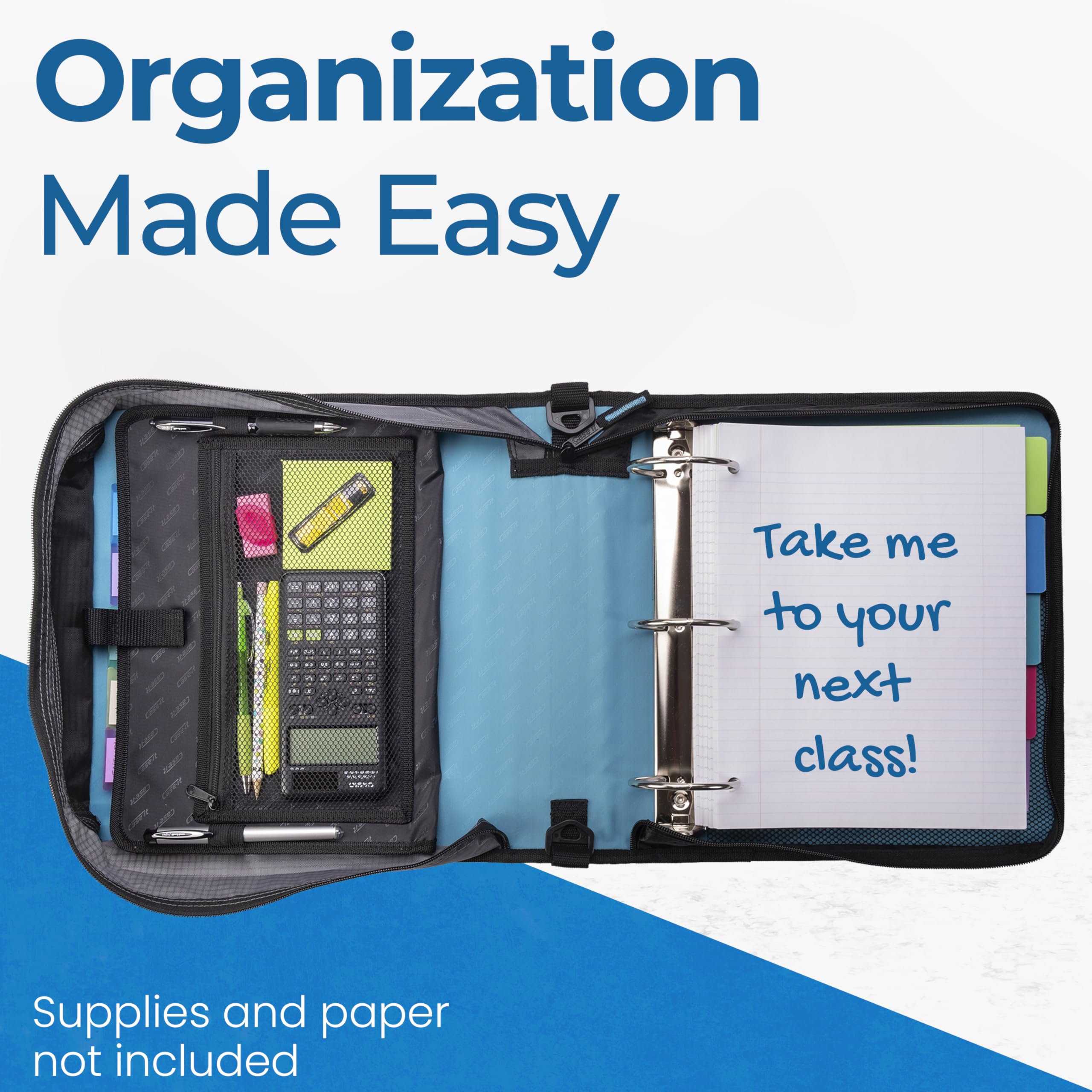 Case-it Mighty Zip Tab ripstop fabric texture close-up highlighting durable, tear-resistant material