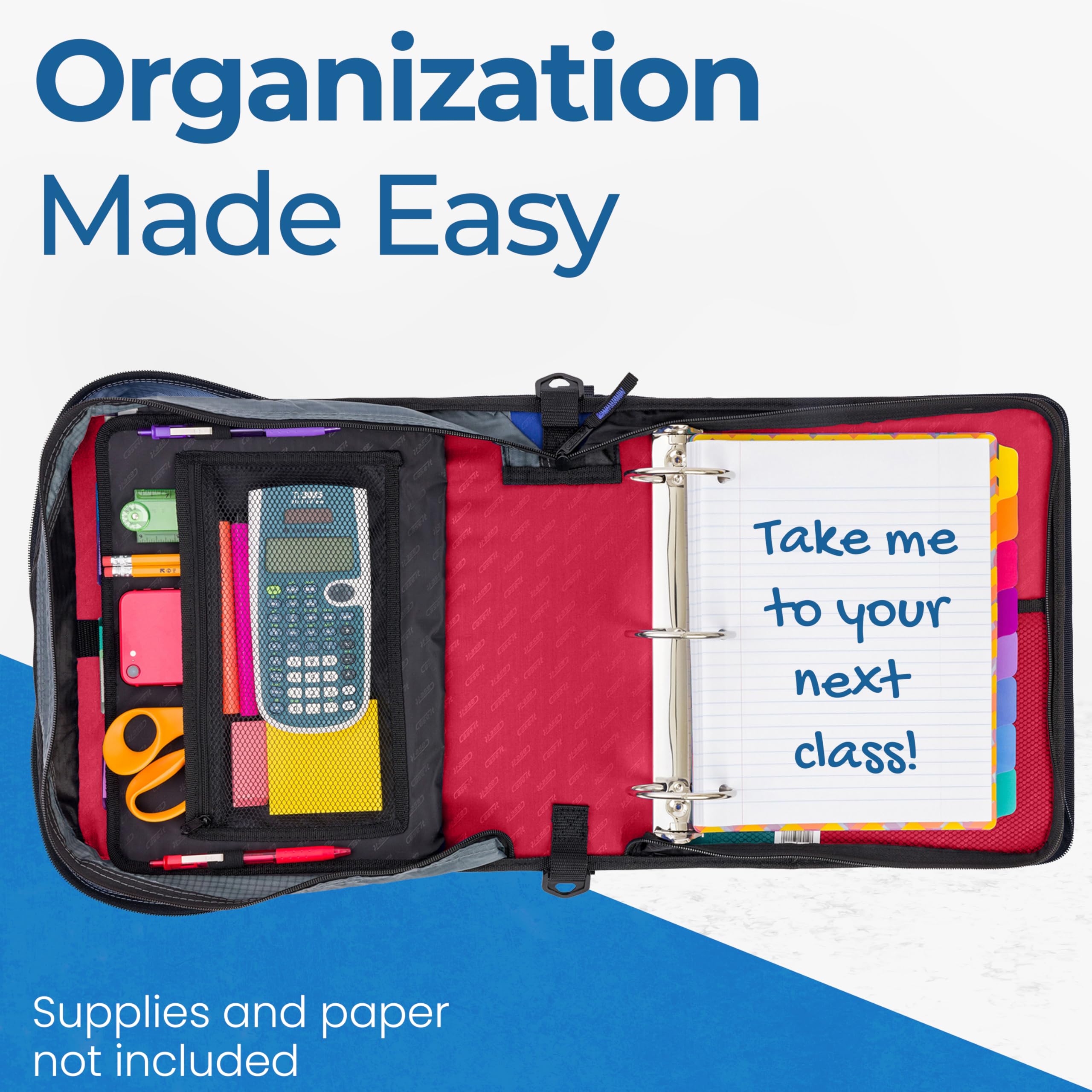 Case-it handle and adjustable shoulder strap shown for comfortable transport benefit