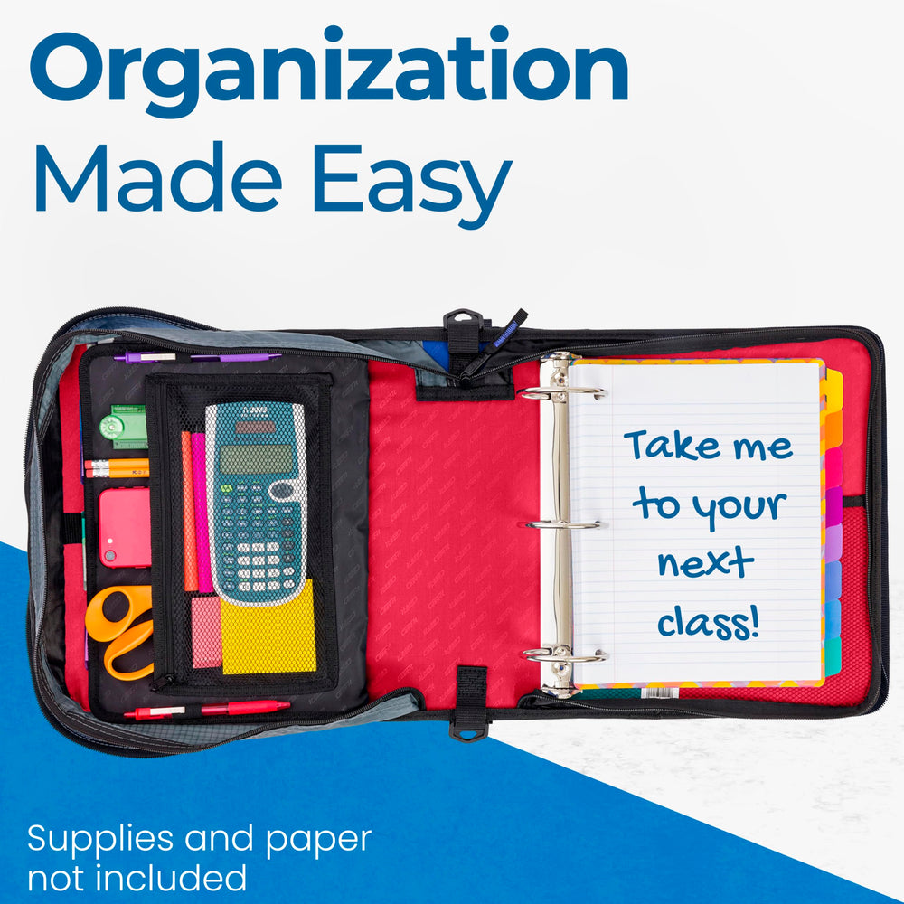 Case-it handle and adjustable shoulder strap shown for comfortable transport benefit