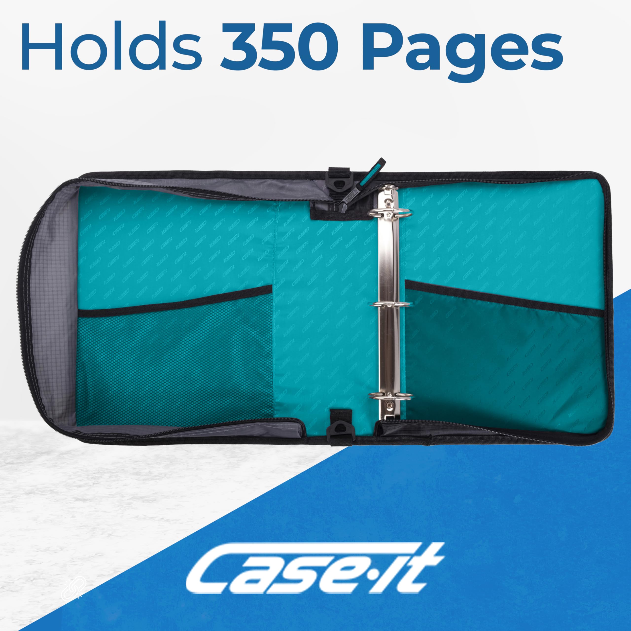 Case-it padded laptop pocket with tablet inside protecting devices up to 13 inches