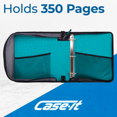 Case-it padded laptop pocket with tablet inside protecting devices up to 13 inches